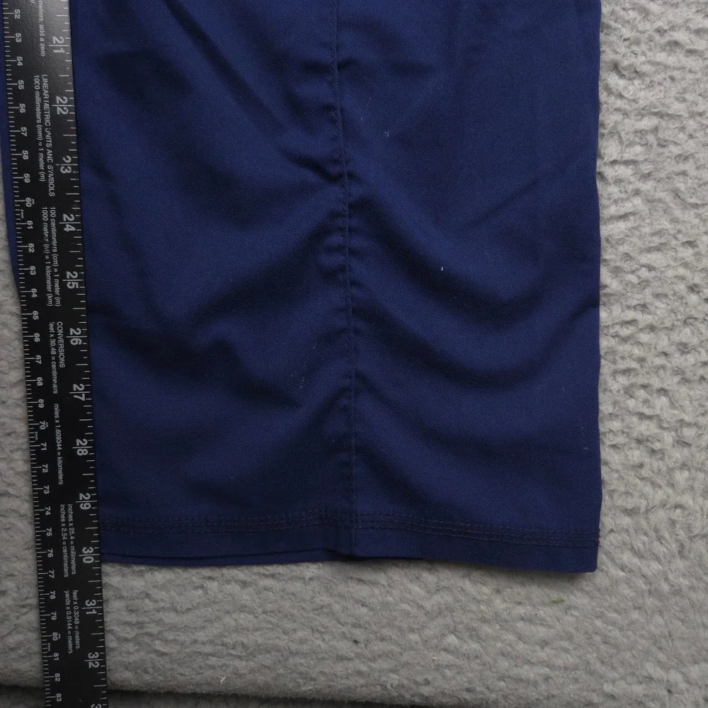 Genuine Dickies Womens 2XL Straight Leg Scrub Pants Indigo Stretch Pockets